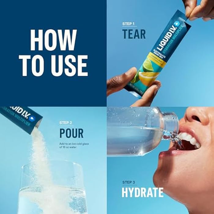 Liquid I.V. سائل I.V.® مضاعف الترطيب - فاكهة العاطفة | مسحوق مشروب الإلكتروليت | 1 عبوة (10 حصص) - Image 5