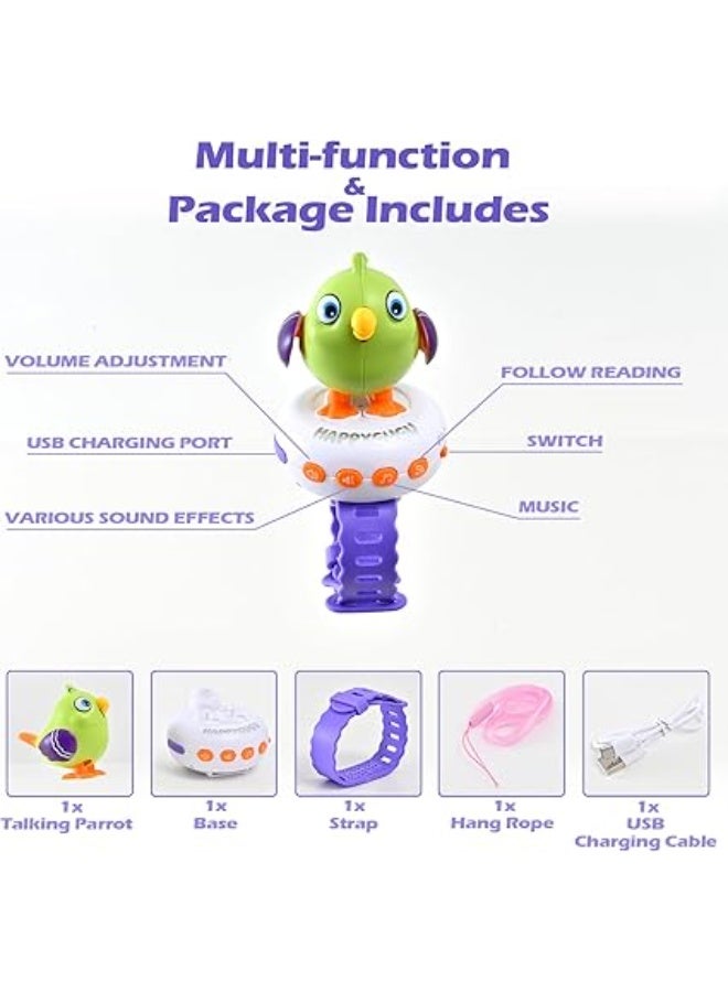 Interactive Talking Parrot Toy | Your Child's Companion for Fun and Learning - Image 3