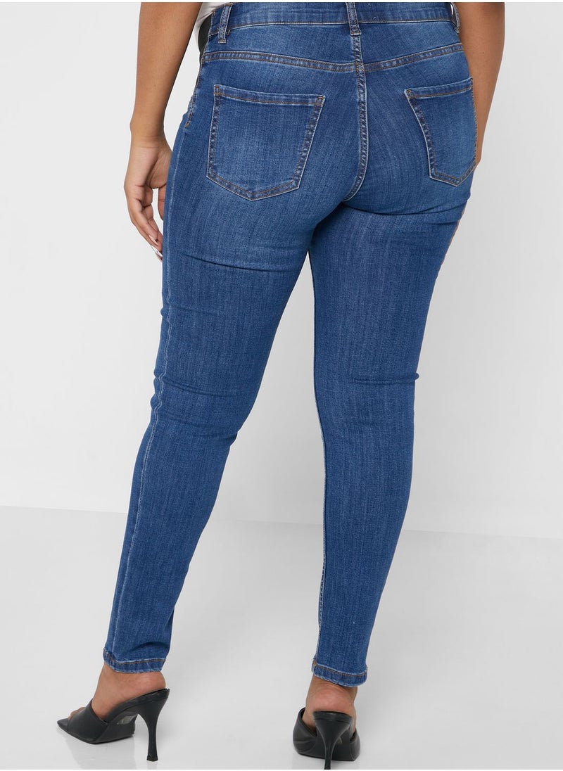MANGO - High Waist Skinny Jeans - Image 1