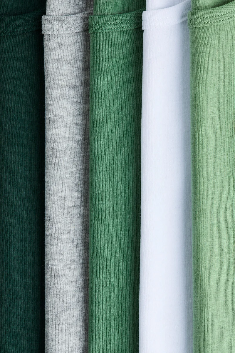 H&M 5-pack cotton vest tops