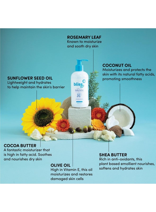 بليس لوشن بليس بيبي، ممتاز وخالي من العطور، للبشرة الجافة والحساسة، لوشن مرطب يومي - للأطفال والرضع والكبار، نباتي، مضاد للحساسية، تم اختباره من قبل أطباء الجلدية، نظيف ولطيف، 8 أونصة سائلة. - Image 3