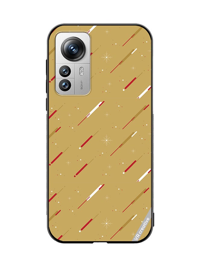VR CREATIVE غطاء حماية لهاتف Xiaomi 12 Pro بتصميم نمط مختلط متعدد الألوان - Image 1