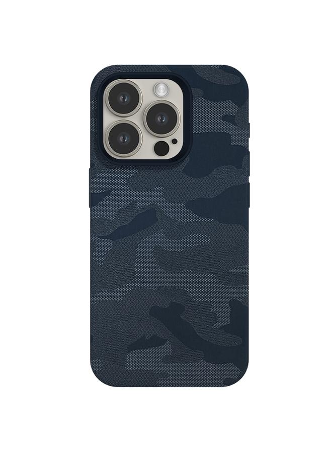 Zaboon Case For iPhone 12 Pro Max Camouflage Ice Feel Texture MagSafe PU Hybrid PC Phone Case - Image 1