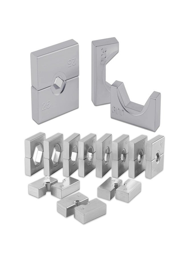 Lichamp قوالب استبدال لأداة الضغط الهيدروليكية Lichamp، قوالب سداسية الأطراف لكابلات الفولاذ أو أداة ضغط الأطراف، 11 مقاسًا من 4 AWG إلى 600 MCM، 1611SL - Image 1