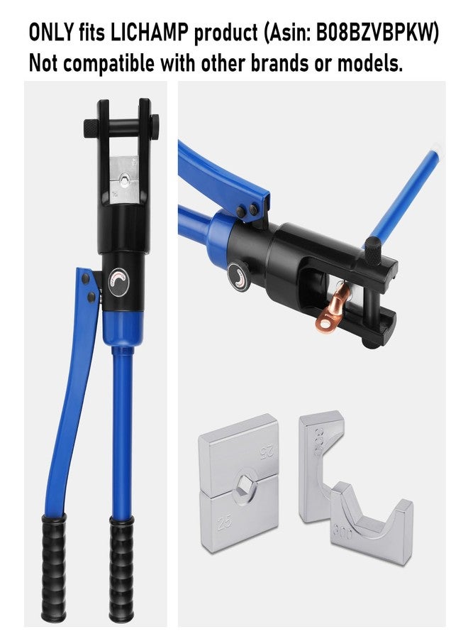 Lichamp قوالب استبدال لأداة الضغط الهيدروليكية Lichamp، قوالب سداسية الأطراف لكابلات الفولاذ أو أداة ضغط الأطراف، 11 مقاسًا من 4 AWG إلى 600 MCM، 1611SL - Image 5