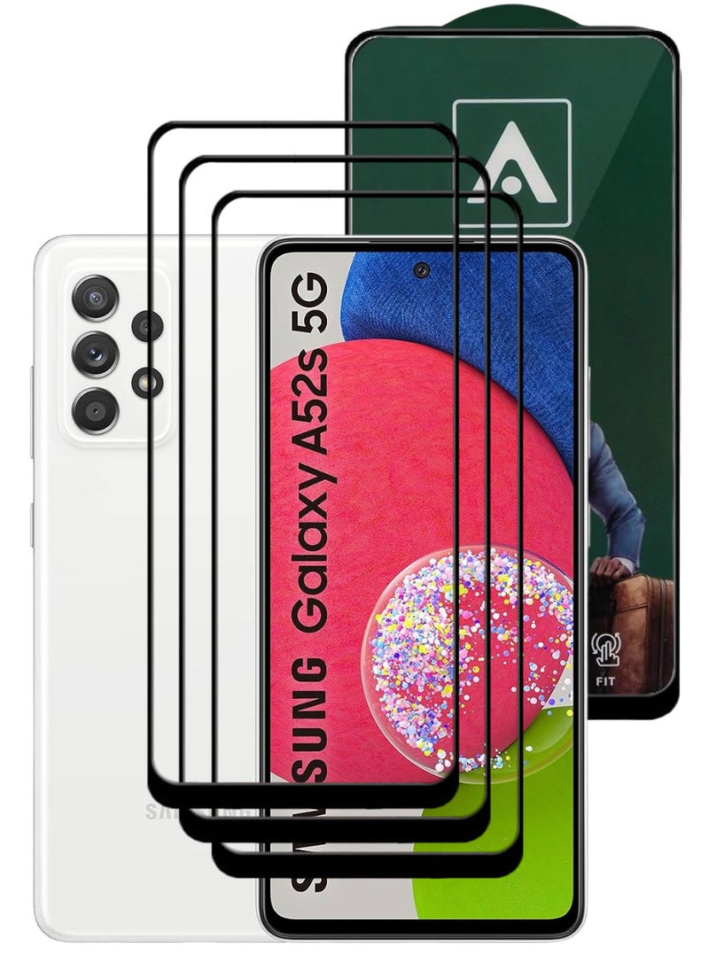 أكاليكس 3 قطع، حماية شاشة، لهاتف سامسونج جالاكسي A52s 5G، جودة ممتازة. - Image 1