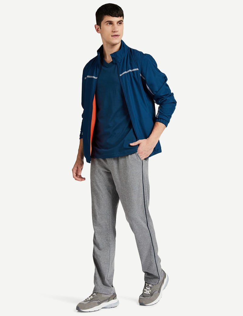 Van Heusen Athleisure Men T-Shirt - Cotton Rich - Smart Tech, Easy Stain Release, Anti Stat, Ultra Soft, Quick Dry_60001_Deep Sea_M - Image 2