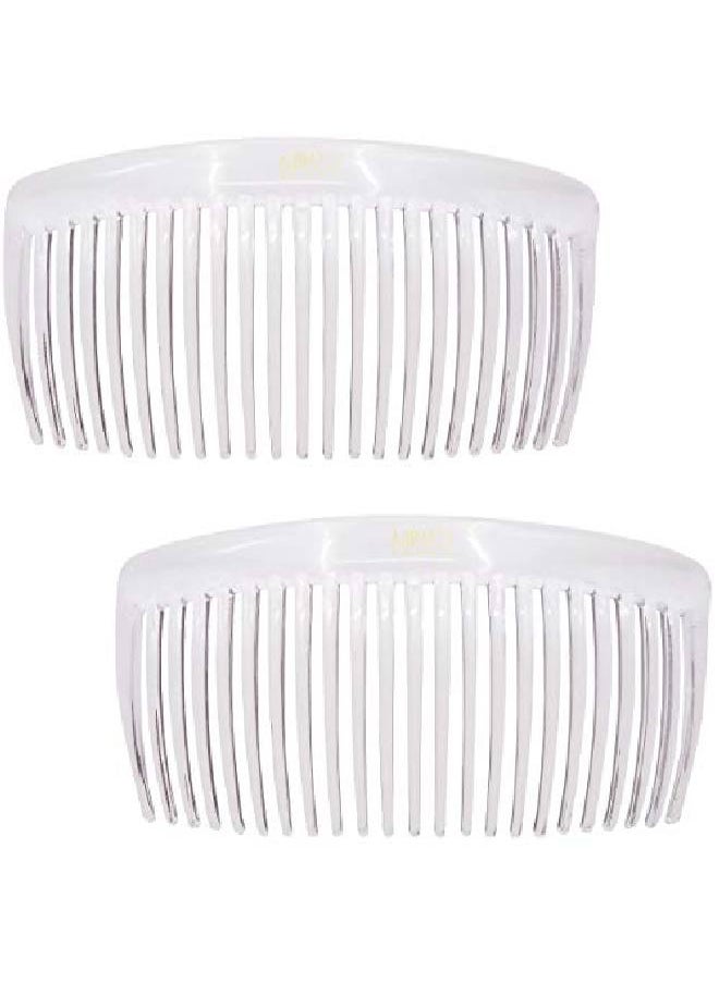 Paris Cp2911 French Side Combs Large 2 Pack Curved Clear Flexible Decorative Hair Combs Strong Hold Hair Comb Clips For Women No Slip Styling Girls Hair Accessories Made In France - pzsku/Z786360CAF8CAF1935E03Z/45/_/1662018397/52ba5912-3808-4cfc-ad37-92cb7f65ef56