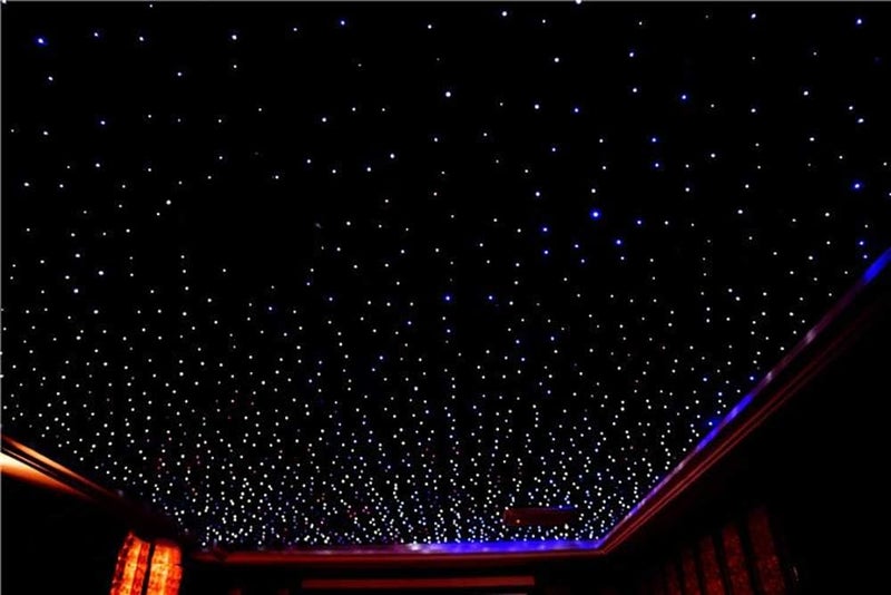 AKEPO 16W Car Home RGBW APP+Music Control Fiber Optic Lights Star Ceiling Light Kit, 28key RF Musical Remote with Sound Sensor Light Source and Mixed Fiber Cable 430pcs（0.75+1+1.5mm）9.8ft/3m - Image 5