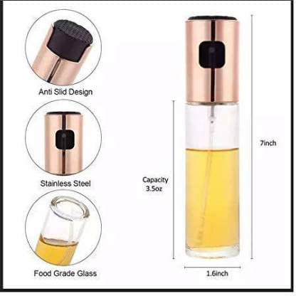 WEZOSHINET Oil Sprayer DispenserOlive Oil Sprayer Spray Bottle for Oil Versatile Glass Spray Olive Oil Bottle for CookingVinegar Bottle Glass oil spray bottle - Image 4