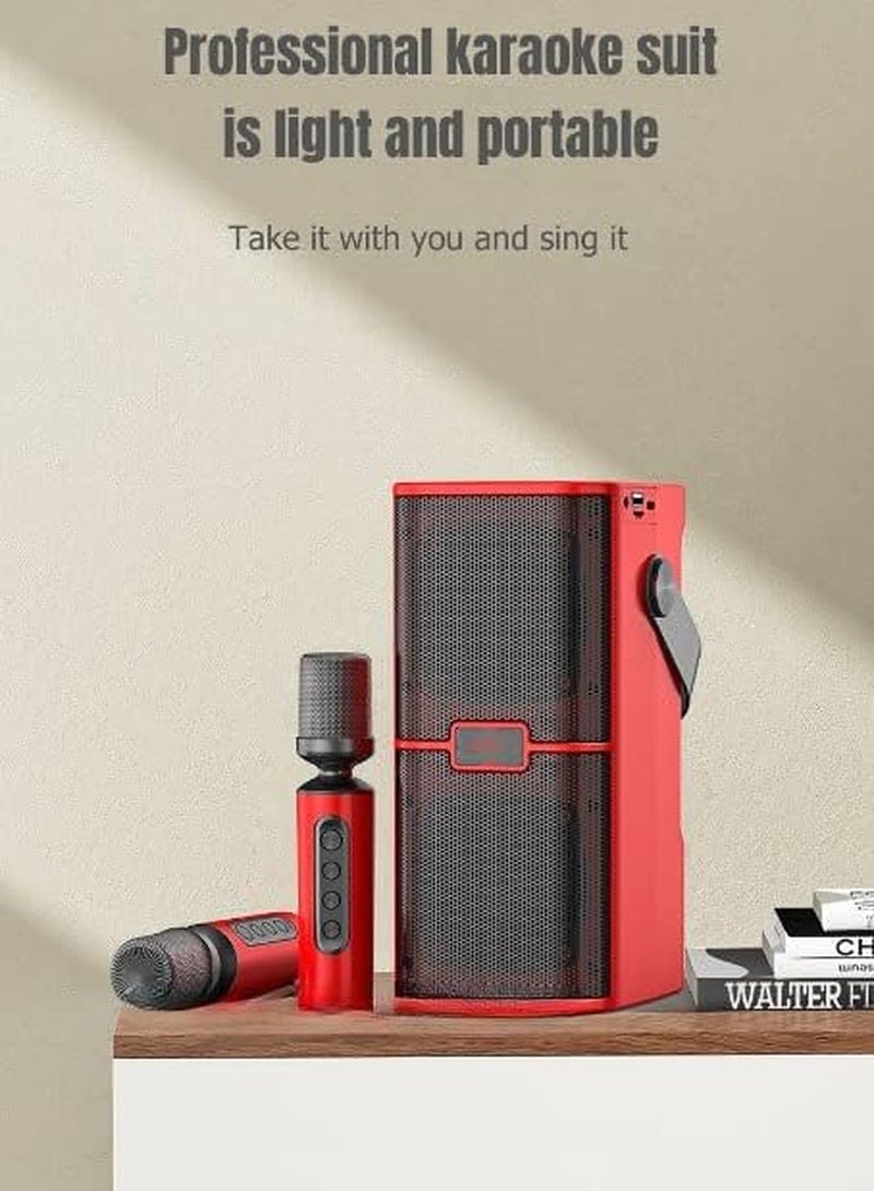 YS YS218 New High Power High Bluetooth Dual Speaker Microphone All-In-One Family Outdoor Party Karaoke TF Sound Bag  - Image 1