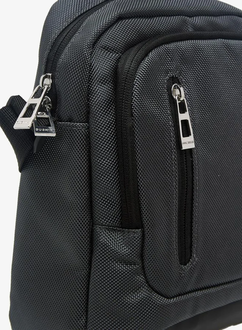 DUCHINI Grey Men Adjustable Strap Crossbody Bag for Men | Best Price UAE