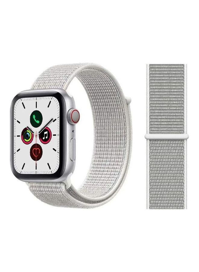 NIBEMINENT Replacement Strap Watchband For Apple Watch Series 7 45mm / 6 SE 5 4 44mm 3 2 1 42mm Grey - Image 1