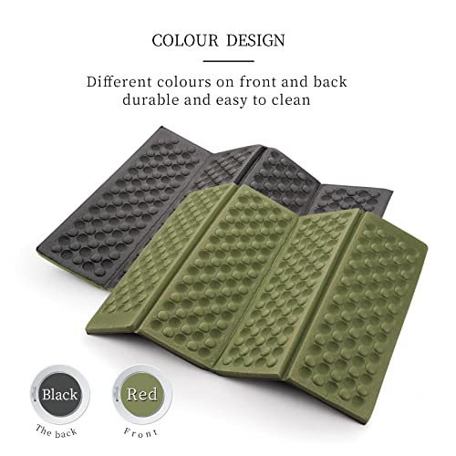 AceCamp Sitting Pad for Backpacking, Sit Upon Pads Camping Hiking,Outdoor Foam Folding Mat, Small Seat Cushion, Compfort, Portable and Lightweight Green - Image 3