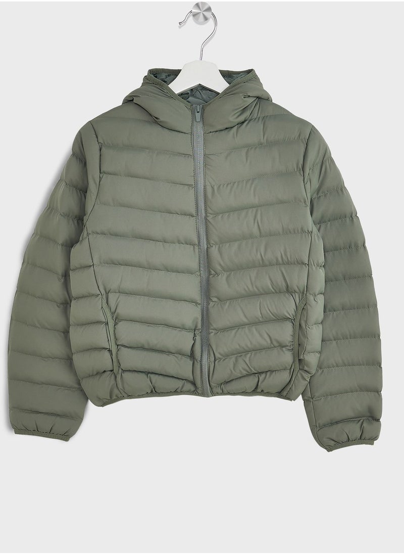 Ruby Tuesday - Girls Padded Hooded Jacket - Image 1