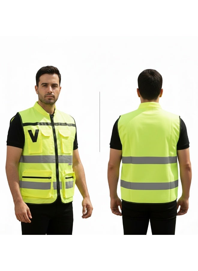 فيست سيفتى للمهندسين ياقة 3M - فسفورى