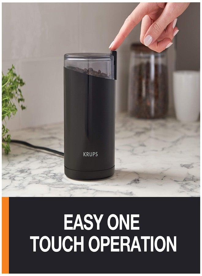 KRUPS Coffee Mill and Spice Grinder 12 Cup Easy to Use, One Touch Operation 200 Watts Coffee, Spices, Dry Herbs, Nuts Black - Image 5