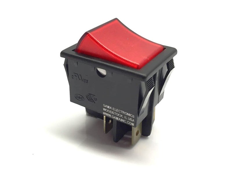 GAMA Electronics 20 Amp Double Pole On-Off Illuminated Rocker Switch 120/240VAC DPST - Image 4