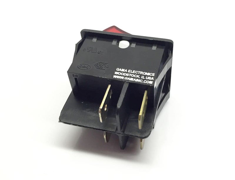 GAMA Electronics 20 Amp Double Pole On-Off Illuminated Rocker Switch 120/240VAC DPST - Image 2