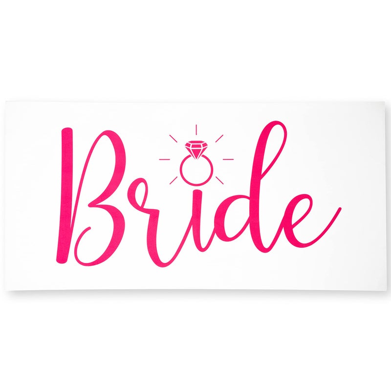 Ethisa Bride Beach Towel for Honeymoon and Bachelorette Party Pink Design for Beach Bachelorette Party Mrs Beach Towel for Bride to Be Just Married Beach Wedding and Engagement Gift 60x30