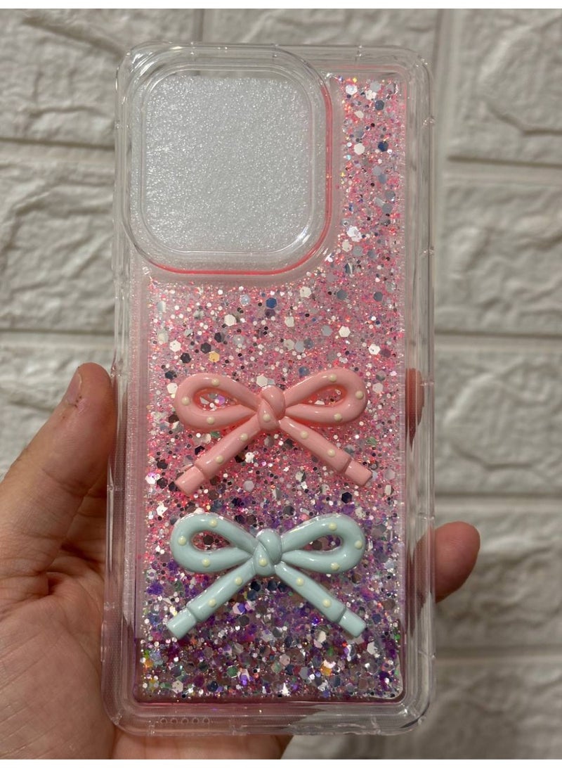 غطاء خلفي مع فيونكة متوافق مع هاتف OPPO A3X 4G / A3 - Image 1