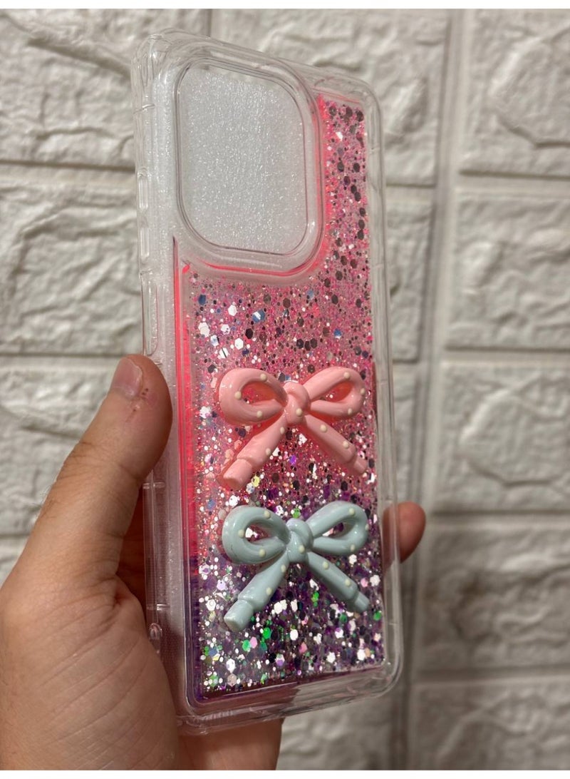 غطاء خلفي مع فيونكة متوافق مع هاتف OPPO A3X 4G / A3 - Image 2