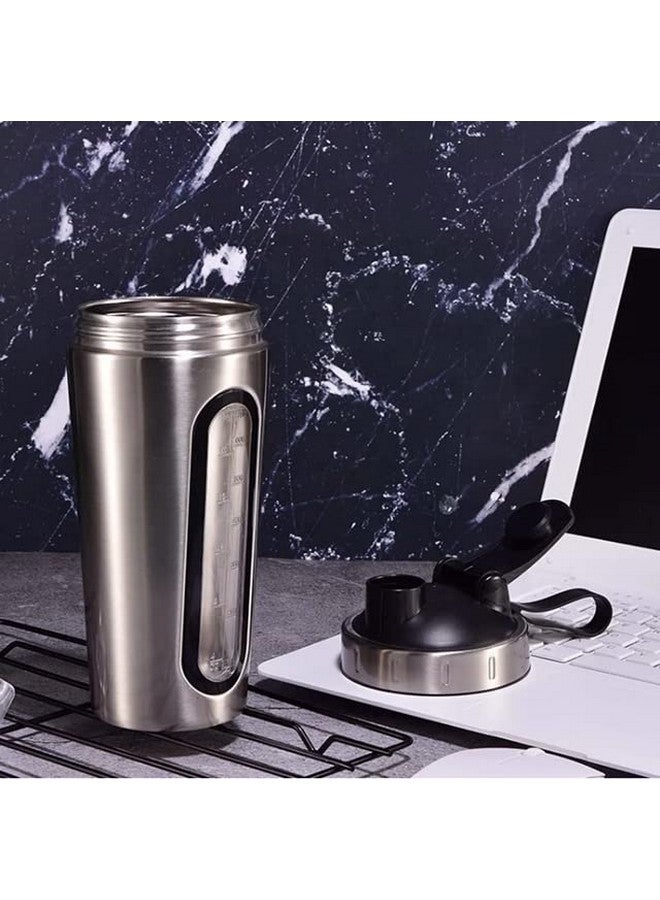 Jay JAY Stainless Steel Metal BPA-Free, Leak Proof, Shaker Bottle (Silver, 750 ml) Pack of 1  - Image 2