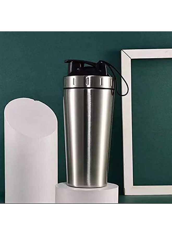 Jay JAY Stainless Steel Metal BPA-Free, Leak Proof, Shaker Bottle (Silver, 750 ml) Pack of 1  - Image 3