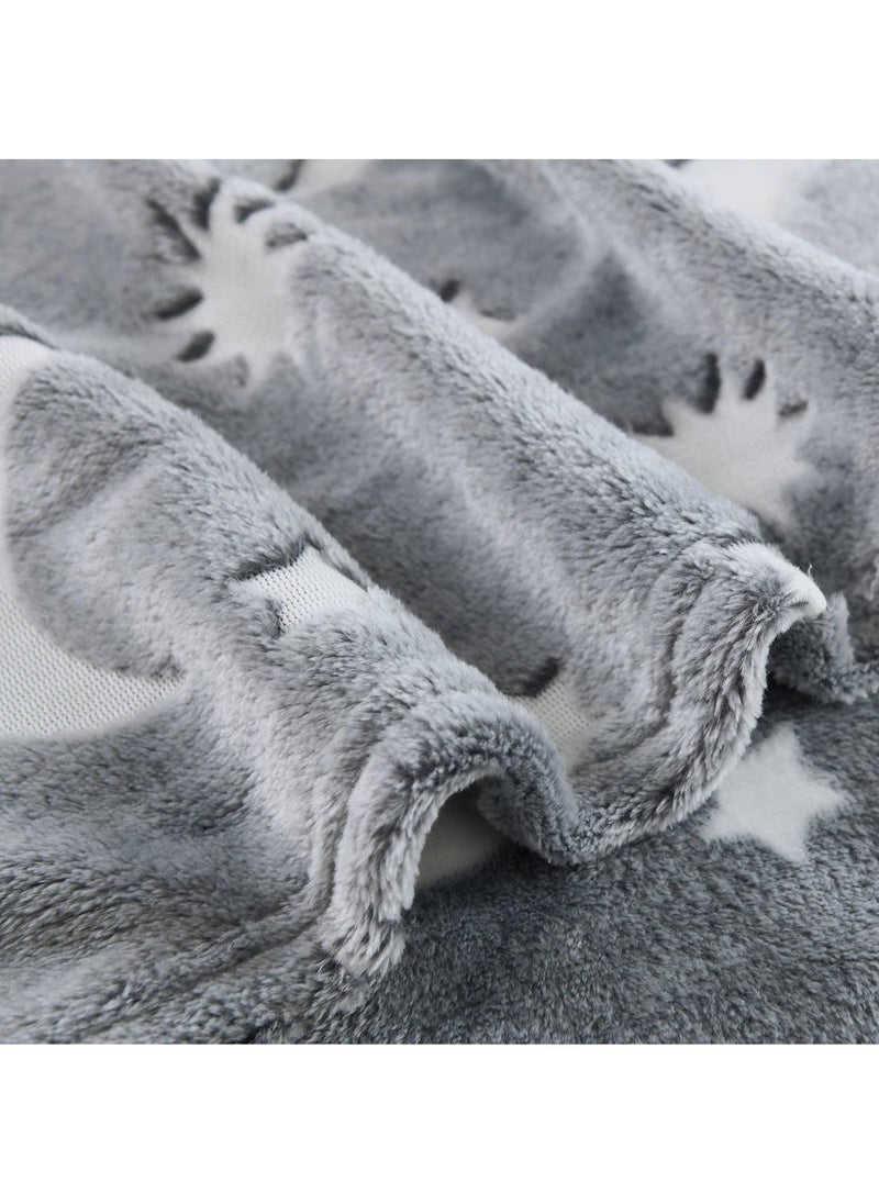 FASHION HOME Kids Glow in The Dark Blanket Soft Throw All Seasons for Couch Sofa Bed 150 x 120cm  - Image 4
