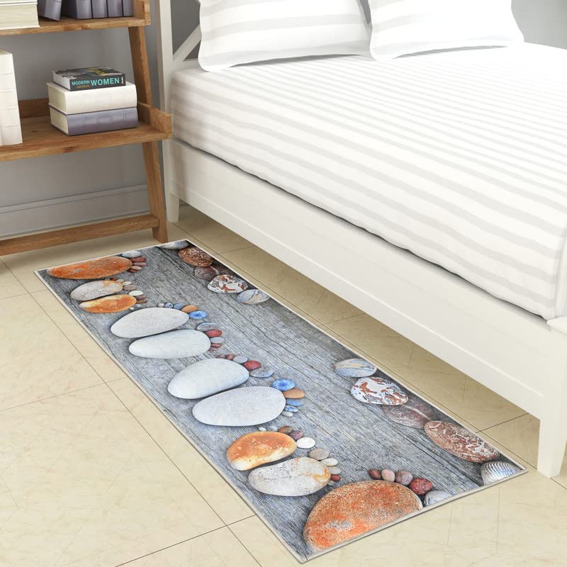 Prisha Cart 3D Printed Bedside Runner Carpet Anti Skid for Home/Kitchen/Living Area/Office Entrance/Drawing Room/Hall (Footprint,22 X 55) - Image 5