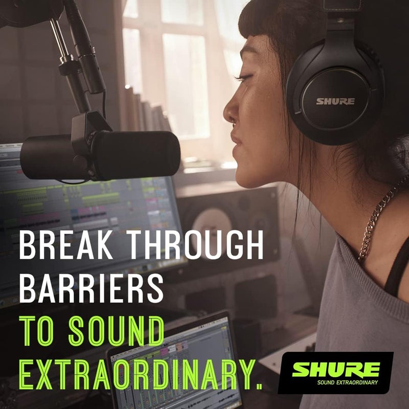 Shure SM7B, Cardioid Studio Microphone, Professional Vocal Recordings, Dynamic, For Live Streaming, PC Gaming & Podcast, Black - Image 3