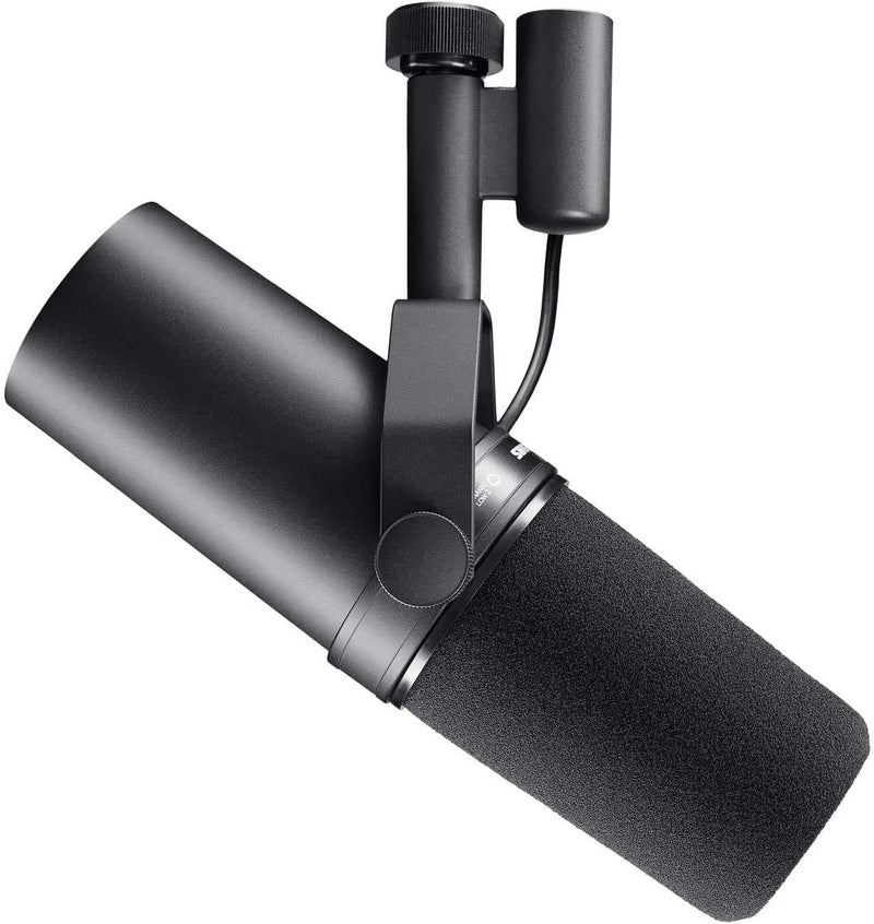 Shure SM7B, Cardioid Studio Microphone, Professional Vocal Recordings, Dynamic, For Live Streaming, PC Gaming & Podcast, Black - Image 1