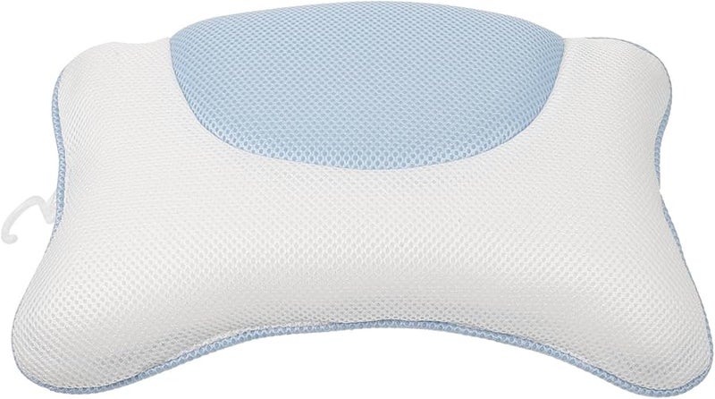 Non Slip Bathtub Pillow with Suction Cups 3D Mesh Headrest Washable Spa Bath Cushion - Image 1