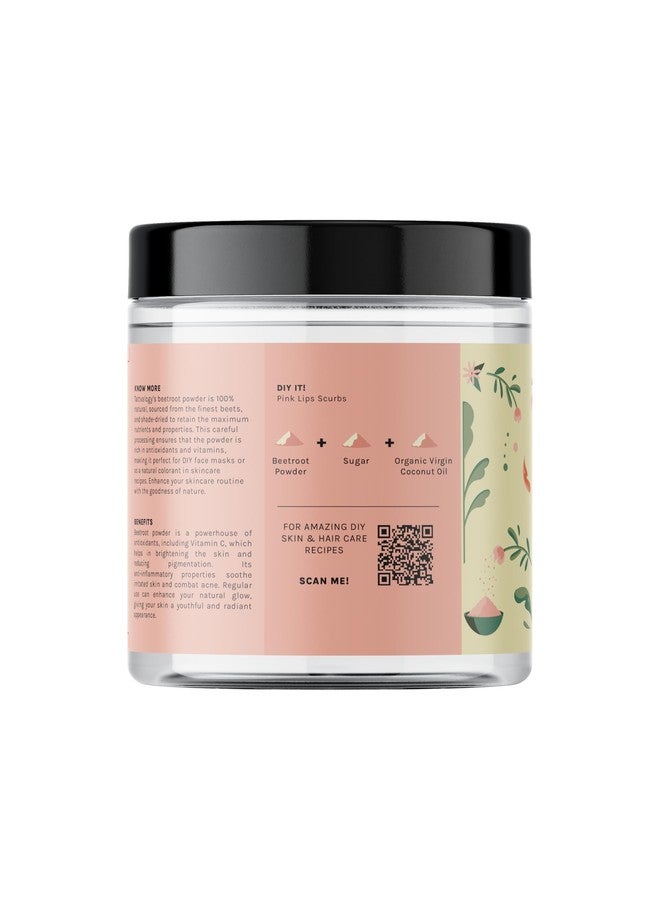 Tattvalogy Shade-Dried Beetroot Powder - 100% Natural, Nutrient-Rich, Versatile Skincare & Hair Care Essential, Rich in Antioxidants for Enhanced Radiance | 100g - Image 2