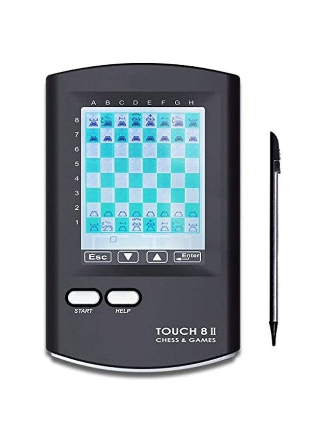 null - Touch Electronic Chess 8 In 1 Chess Handheld Electronic Chess Game For Kids And Adults To Learn Chess Travel Chess Set With Stylus Large Lcd Display Gift - Image 1