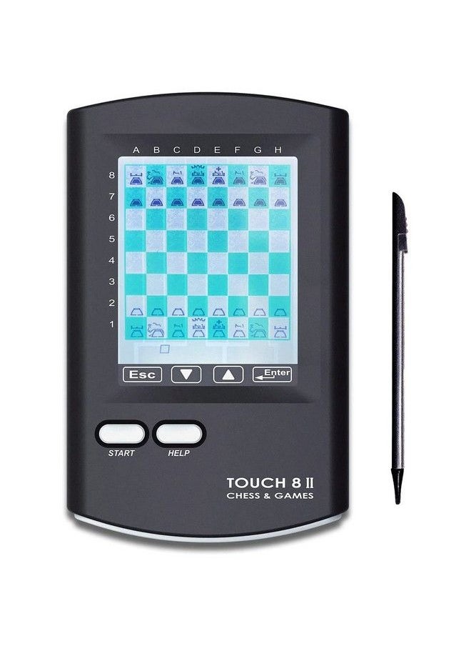 null - Touch Electronic Chess 8 In 1 Chess Handheld Electronic Chess Game For Kids And Adults To Learn Chess Travel Chess Set With Stylus Large Lcd Display Gift - Image 1