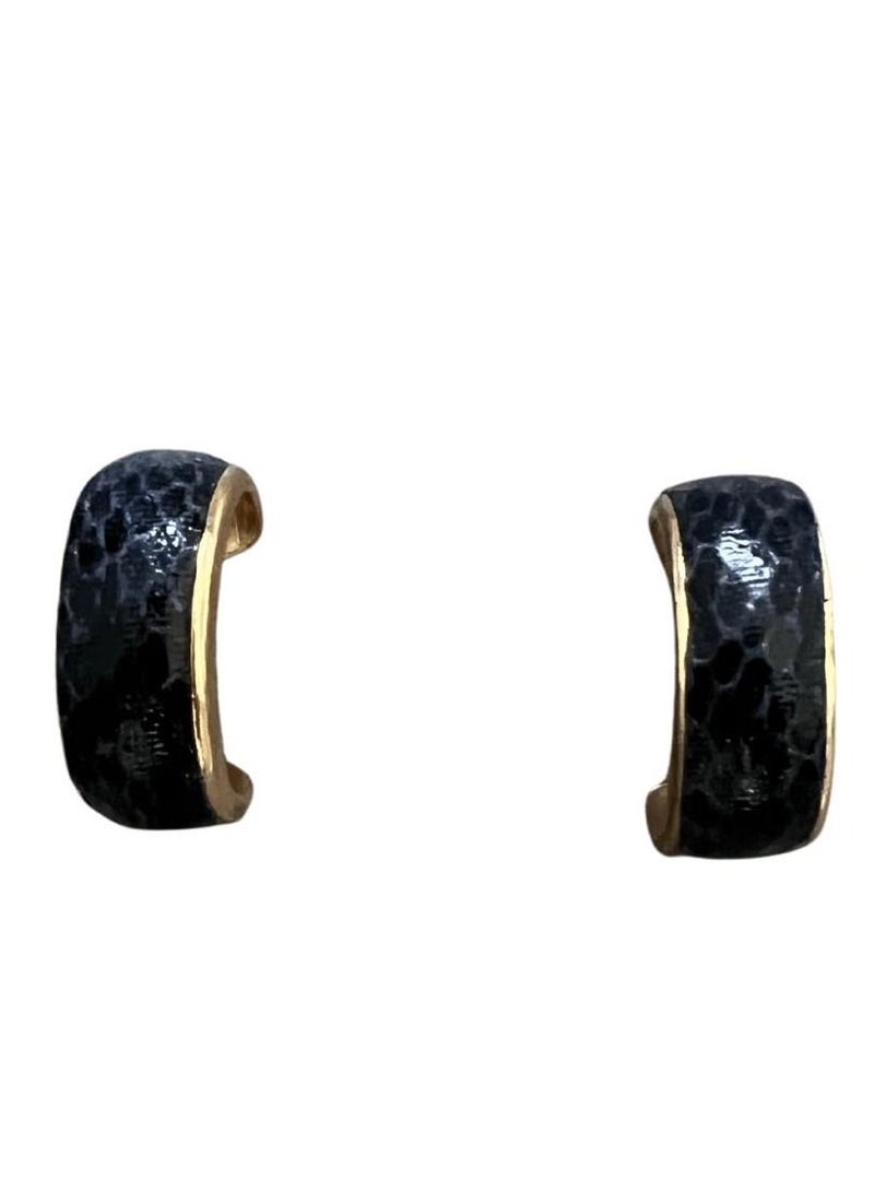 VENTIUP Fashion Ladies Earrings Grey Gold  - Image 2