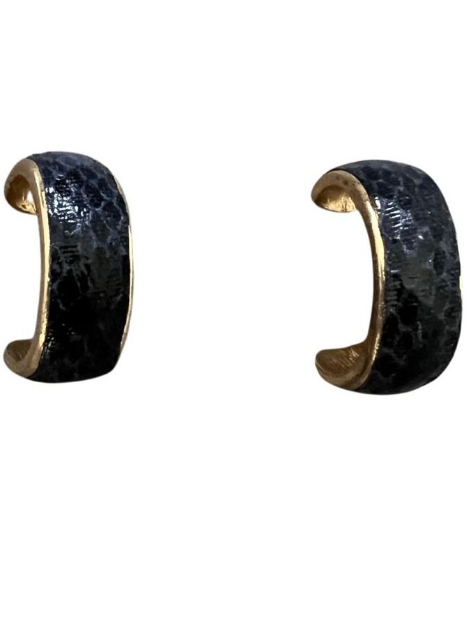 VENTIUP Fashion Ladies Earrings Grey Gold  - Image 1