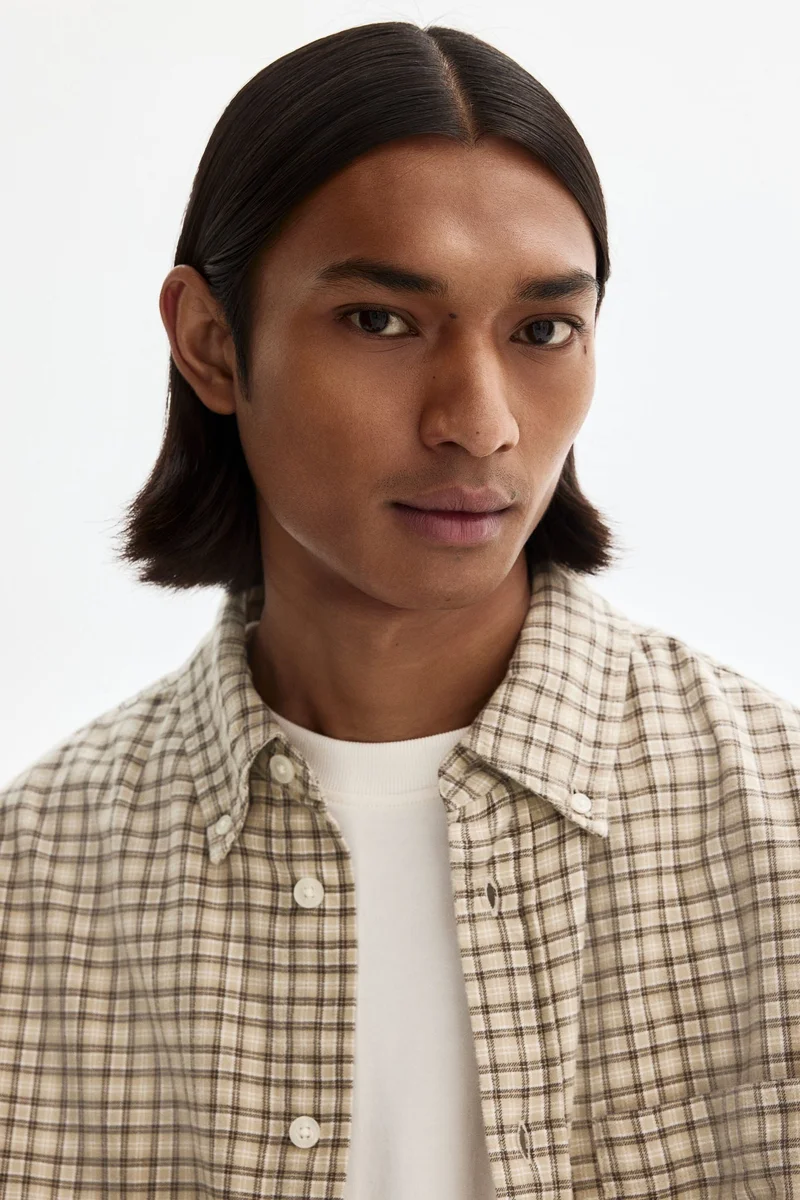 H&M  Relaxed Fit Cotton shirt for Men | Best Price UAE