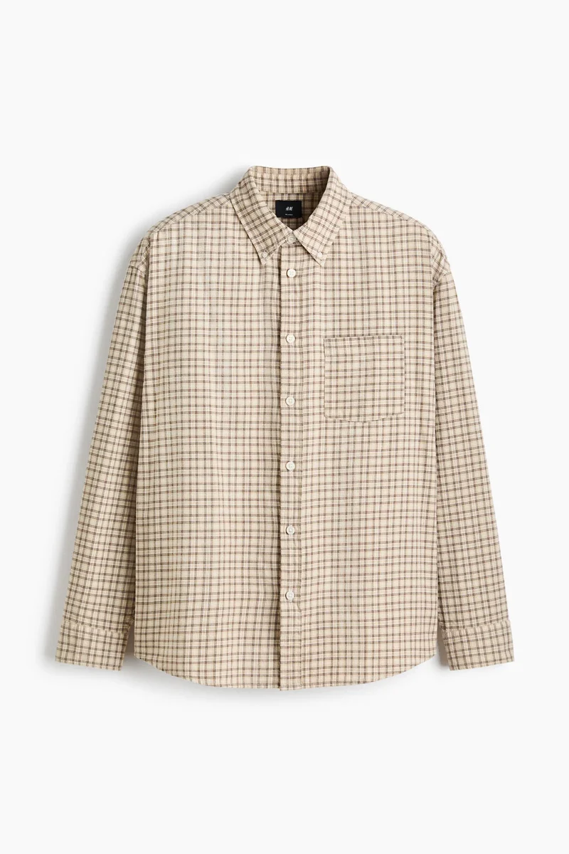 H&M  Relaxed Fit Cotton shirt for Men | Best Price UAE