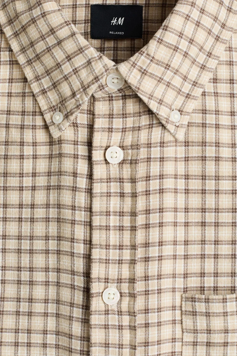 H&M  Relaxed Fit Cotton shirt for Men | Best Price UAE