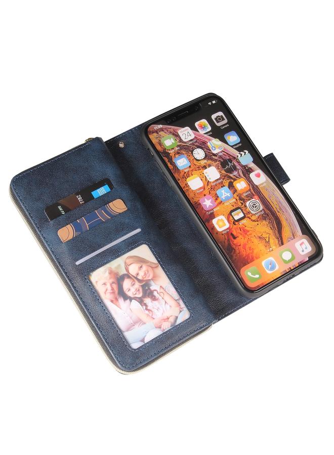 erorex Case For iPhone XR Zipper Wallet Bag Horizontal Flip PU Leather Case with Holder & 9 Card Slots & Wallet & Lanyard & Photo Frame  - Image 4