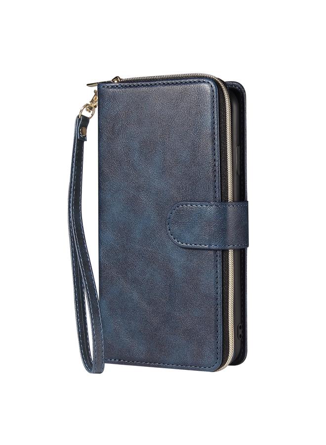 erorex Case For iPhone XR Zipper Wallet Bag Horizontal Flip PU Leather Case with Holder & 9 Card Slots & Wallet & Lanyard & Photo Frame  - Image 2