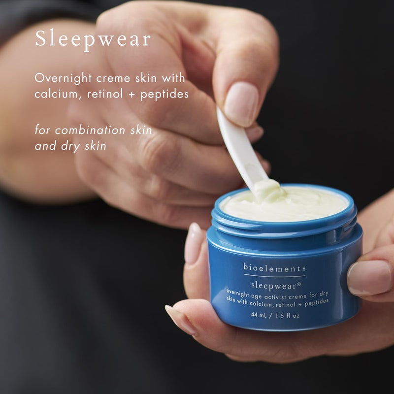 Bioelements Sleepwear - 1.5 fl oz - Night Cream for Dry to Combination Skin - With Calcium, Retinol & Peptides - Vegan, Gluten Free - Never Tested on Animals - Image 3