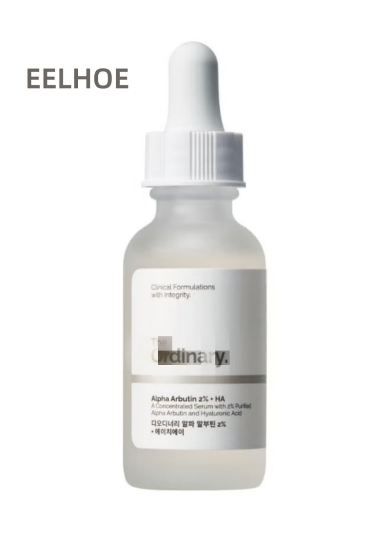 إيلهو سيروم للوجه يحتوي على ألفا أربوتين بنسبة 2٪ وحمض الهيالورونيك – لتفتيح البشرة وترطيبها وجعلها ناعمة، بسعة 30 مل - Image 1