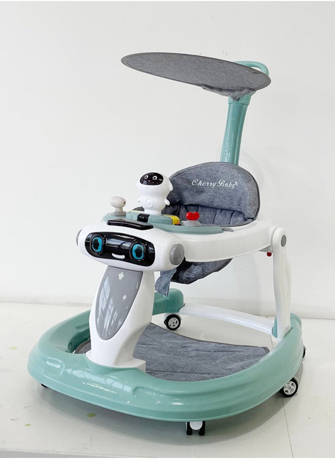 kiddoz Multifunctional Baby Walker - Mint Green 
