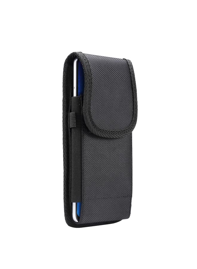 erorex Universal Hanging Waist Oxford Cloth Case with Carabiner for 7.2 inch Mobile Phones - Image 1