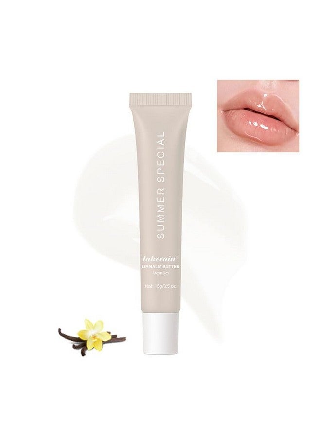 Easilydays Lip Glowy Balm Butter Lip Balm Moisturizing Hydrating Lip Mask Repair Moisturizer Plumps Lips Care Lip Treatment for Dry Cracked Lip, Glossy Finish, Vegan Lip Balm Chapstick, #1 Vanilla - Image 1