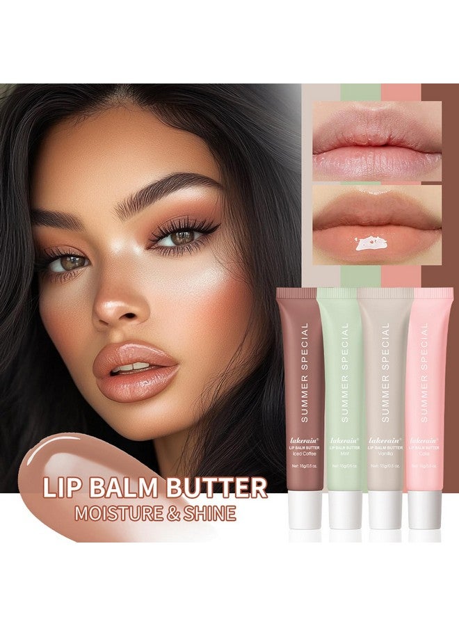 Easilydays Lip Glowy Balm Butter Lip Balm Moisturizing Hydrating Lip Mask Repair Moisturizer Plumps Lips Care Lip Treatment for Dry Cracked Lip, Glossy Finish, Vegan Lip Balm Chapstick, #1 Vanilla - Image 2