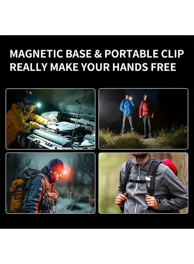 Black Model Portable Cap Light Multi Functional LED Rotating High Intensity Hands Free Flashlight - Image 4